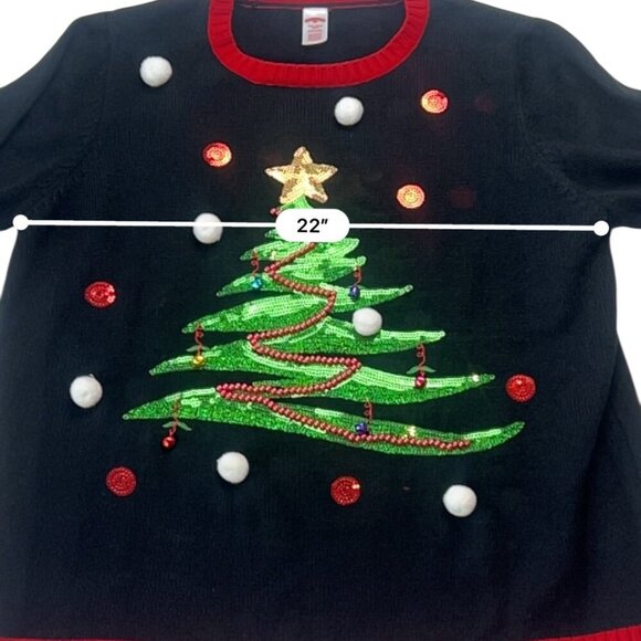 Holiday Time Women's Ugly Christmas Tree Sweater Size XXL - Picture 7 of 10